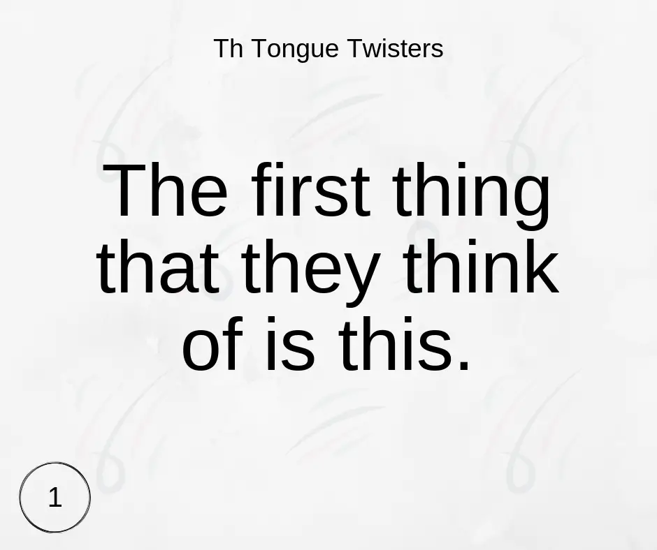 Th Tongue Twisters English Xp