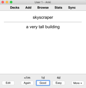 anki answer 2