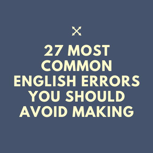27 most common english errors